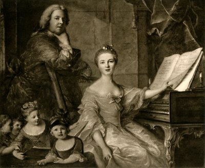 Jean-Marc Nattier y su familia, 1730-1762, 1903 de Unbekannt