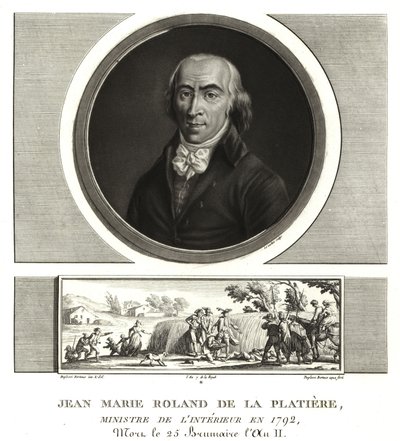 Jean Marie Roland de la Platière, Ministro del Interior de Unbekannt