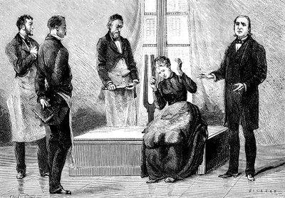 Jean Martin Charcot demostrando hipnosis, 1879 de Unbekannt
