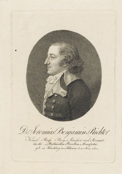 Jeremias Benjamin Richter 1762-1807, c. 1800 de Unbekannt