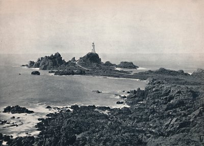 Jersey - La Roca y el Faro de La Corbiere, 1895 de Unbekannt