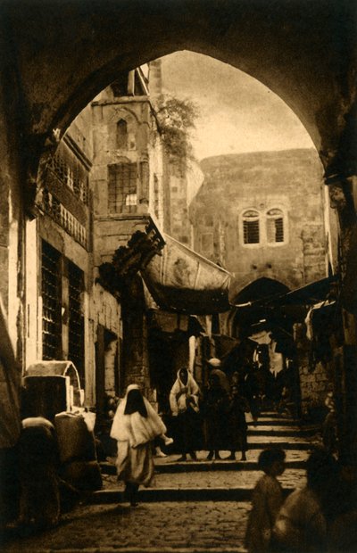 Jerusalén - Calle David, c1918-c1939 de Unbekannt