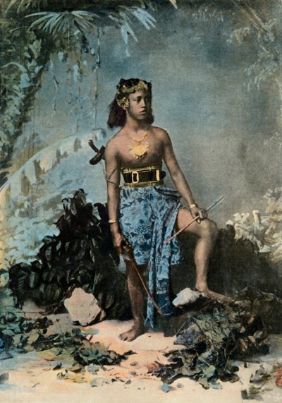 Jeune Fille De Samoa, Joven samoana, 1900 de Unbekannt