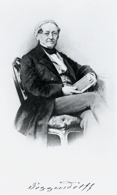Johann Christian Poggendorf, físico alemán, mediados del siglo XIX de Unbekannt