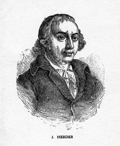 Johann Gottfried von Herder, poeta, crítico, teólogo y filósofo alemán de Unbekannt
