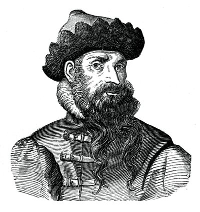Johann Gutenberg, trabajador del metal e inventor alemán, siglo XVI, 1870 de Unbekannt
