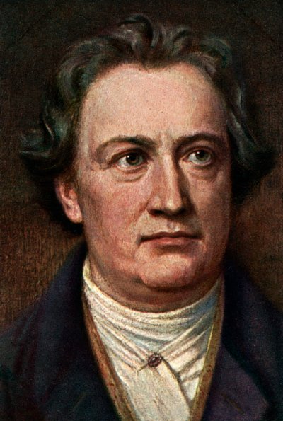 Johann Wolfgang von Goethe 1749-1832, escritor alemán, c. años 1920 de Unbekannt