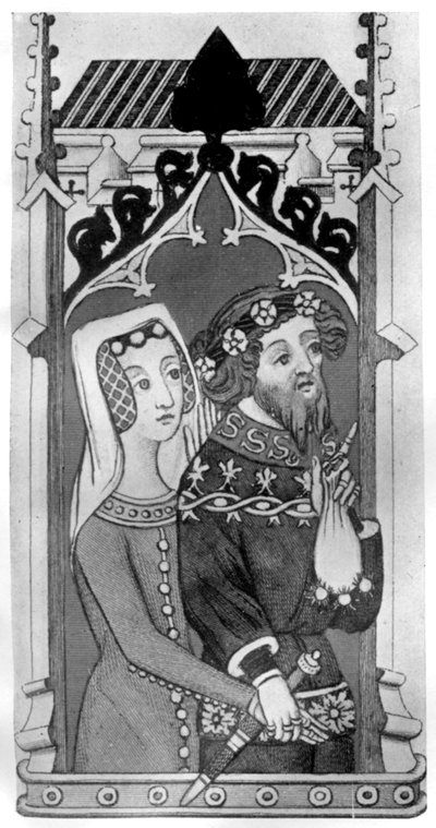 Johannes Gyniford y su esposa, finales del siglo XIV de Unbekannt