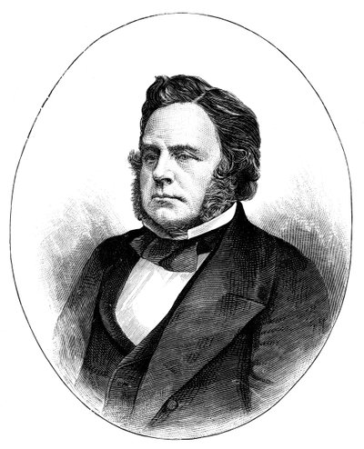 John Bright, estadista radical y liberal británico, 1857, c1888 de Unbekannt
