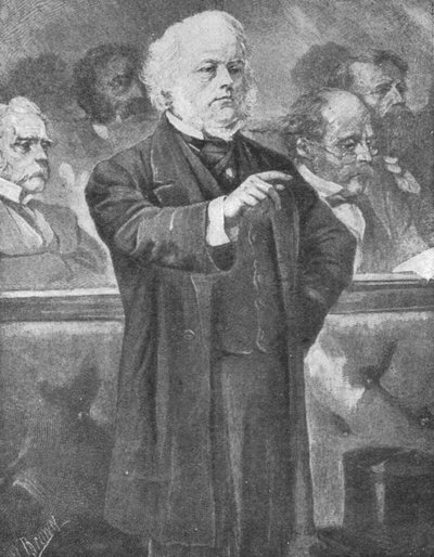 John Bright hablando en la Cámara de los Comunes, c1880s, 1901 de Unbekannt