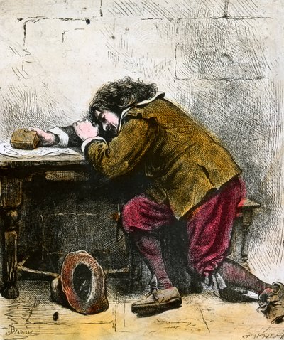 John Bunyan soñando, siglo XVII finales del siglo XIX o principios del siglo XX de Unbekannt