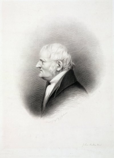 John Dalton, químico inglés, principios del siglo XIX de Unbekannt