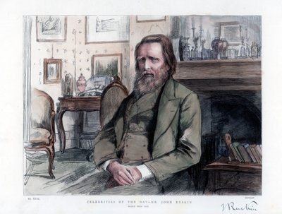 John Ruskin 1819-1900, crítico, autor, poeta y artista inglés, 1886 de Unbekannt