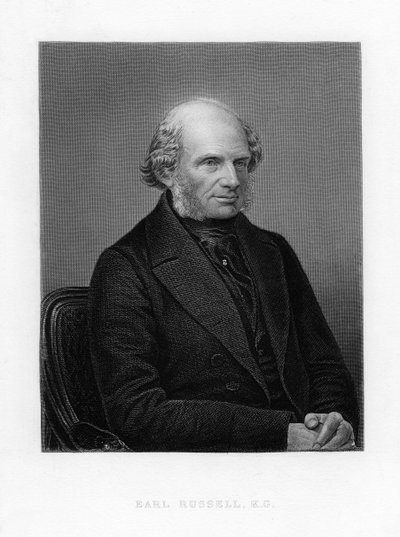 John Russell, 1er Conde Russell, político Whig y Liberal británico, c1870 de Unbekannt
