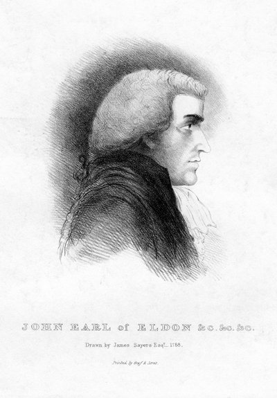 John Scott 1751-1838, 1er Conde de Eldon, Lord Gran Canciller de Gran Bretaña, siglo XIX de Unbekannt
