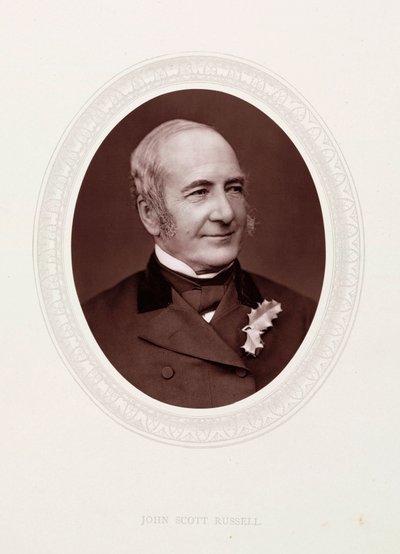 John Scott Russell, ingeniero civil y arquitecto naval escocés, c 1870s de Unbekannt
