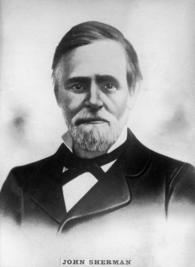 John Sherman 1823-1900, representante y senador republicano estadounidense durante la guerra civil, c1910 de Unbekannt