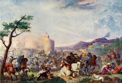 Juan Sobieski en el alivio de Viena, 1683, c1915 de Unbekannt