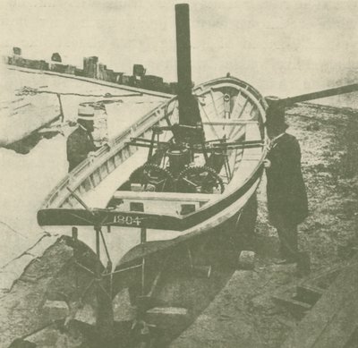 El vapor de doble hélice de John Stevens, construido en 1804, c. 1930 de Unbekannt