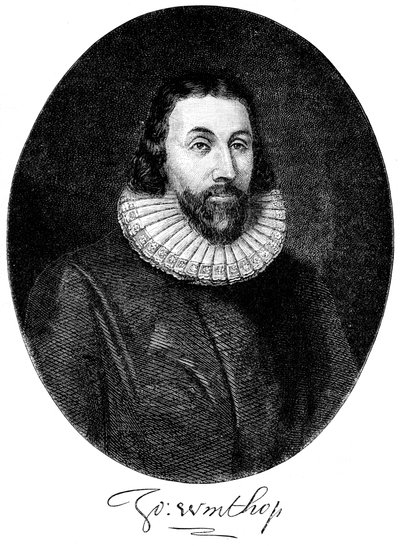 John Winthrop, colono puritano inglés en América, siglo XVII c1880 de Unbekannt