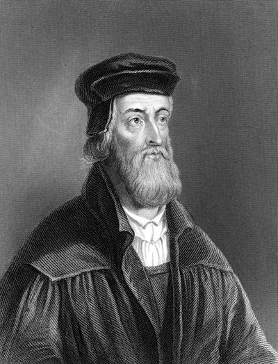 John Wycliffe, reformador religioso inglés del siglo XIV, 1882 de Unbekannt