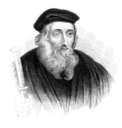 John Wycliffe, teólogo inglés del siglo XIV y reformador religioso de Unbekannt