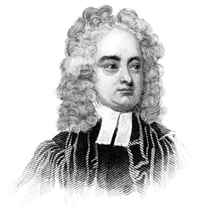 Jonathan Swift, sacerdote anglo-irlandés, satírico, ensayista, panfletista político y poeta, c. 1850 de Unbekannt