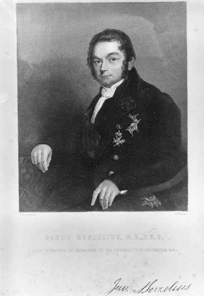 Jons Jacob Berzelius, químico sueco de Unbekannt