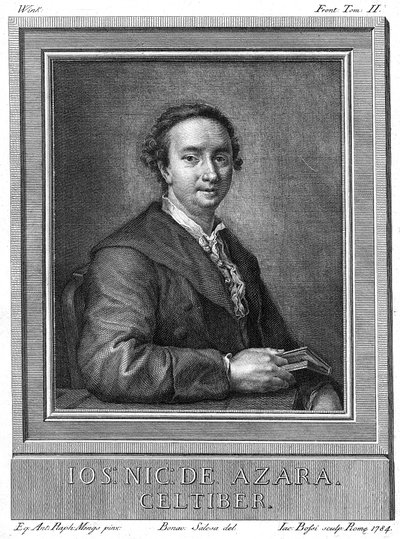 José Nicolás de Azara 1731-1804, diplomático español y mecenas de arte y literatura, 1784 de Unbekannt