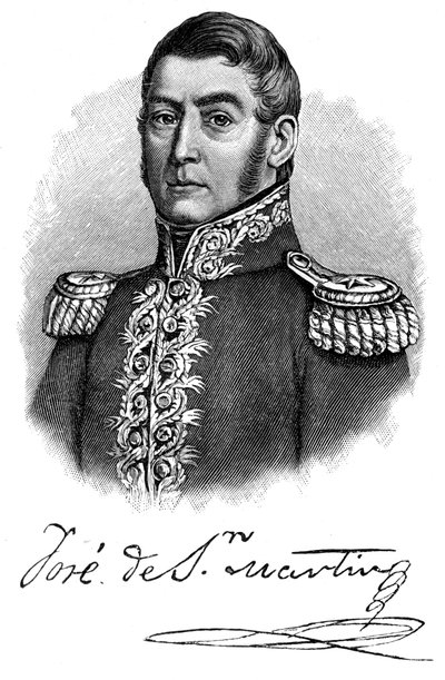 José de San Martín, general argentino del siglo XIX y líder de la independencia, 1901 de Unbekannt