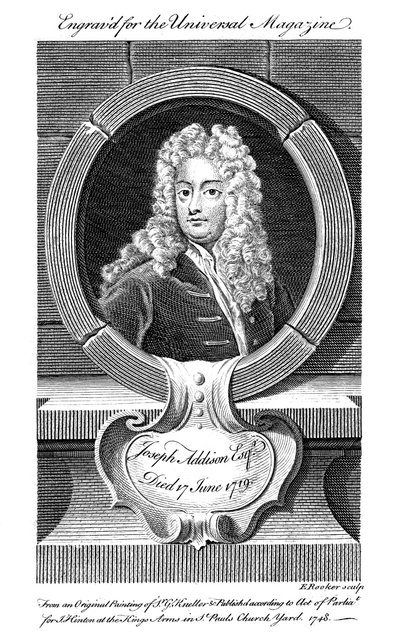 Joseph Addison, político y escritor inglés, siglo XIX de Unbekannt