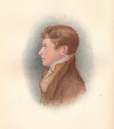 Joseph Gurney b1796, a la edad de 20 años, c1816 de Unbekannt