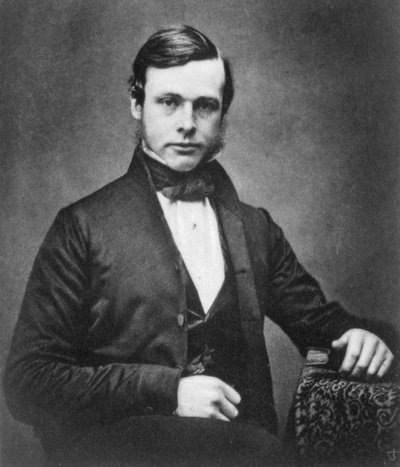 Joseph Lister, cirujano inglés y pionero de la cirugía antiséptica, c1855 de Unbekannt