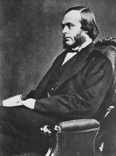 Joseph Lister, cirujano inglés y pionero de la cirugía antiséptica, c1867 de Unbekannt