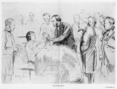 Joseph Lister, cirujano inglés, en su ronda en el Hospital Real de Glasgow, c1867 1927 de Unbekannt