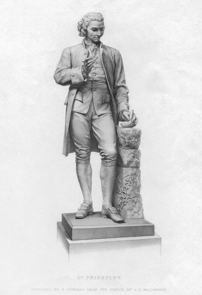 Joseph Priestley, químico inglés y ministro presbiteriano, siglo XIX de Unbekannt