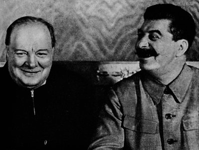 Joseph Stalin y el Sr. Churchill 1942, 1945 de Unbekannt