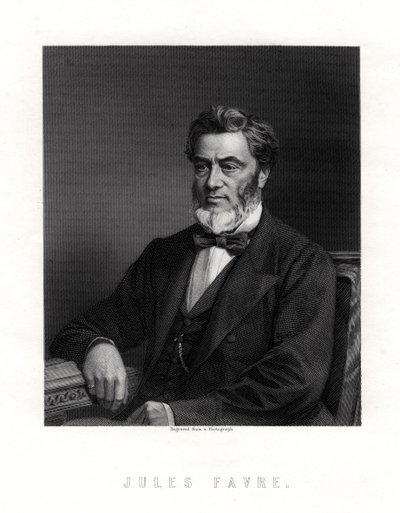 Jules Claude Gabriel Favre, estadista francés, siglo XIX de Unbekannt