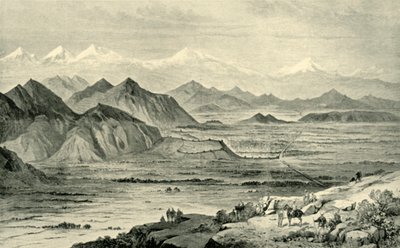 Kabul, mirando al norte desde la colina sobre el campamento británico en Beni Hissar, 8 de octubre de 1879, 1901 de Unbekannt