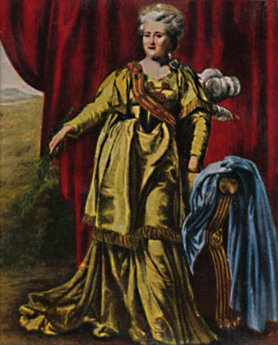 Emperatriz Catalina II de Rusia 1729-1796 - Pintura de Lewitzky de Unbekannt