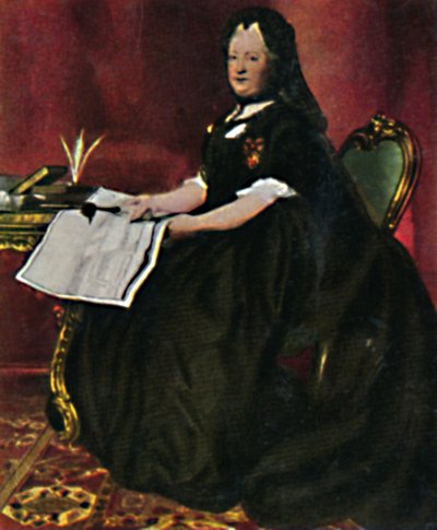Emperatriz María Teresa 1717-1780. - Pintura de Maron, 1934 de Unbekannt