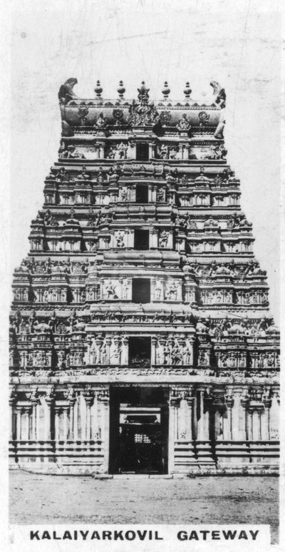 Puerta de Kalaiyarkovil, India, c. 1925 de Unbekannt