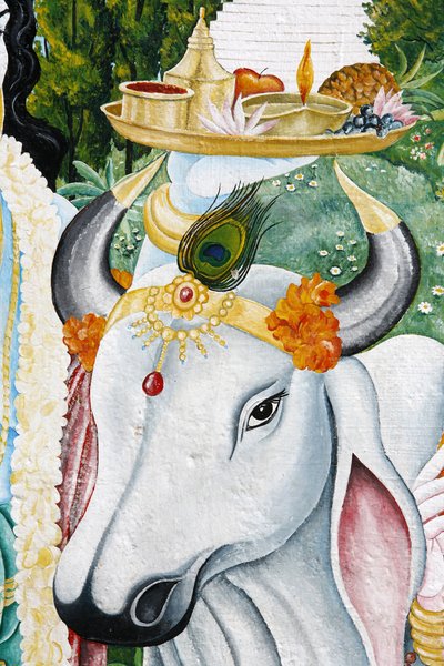 Vaca sagrada Kamdhenu, Katmandú, Nepal de Unbekannt