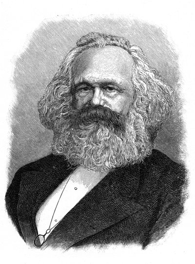 Karl Marx, teórico político, social y económico alemán del siglo XIX de Unbekannt