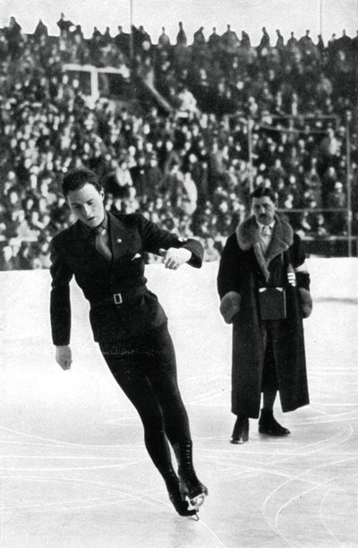 Karl Schäfer, patinador artístico austríaco, Juegos Olímpicos de Invierno, Garmisch-Partenkirchen, Alemania de Unbekannt