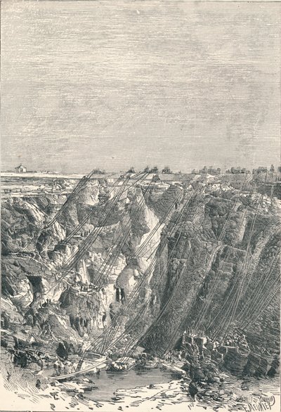 Kimberley: apariencia de la mina de diamantes en 1880, 1896 de Unbekannt