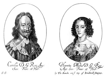 Rey Carlos I 1600-1649 y la Reina Enriqueta María 1609-1669 de Unbekannt