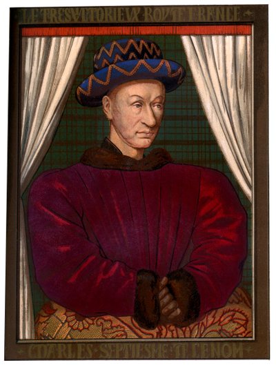 Rey Carlos VII de Francia 1403-1461, c1445 de Unbekannt