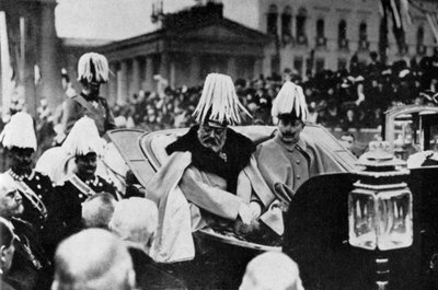 El Rey Eduardo VII y el Kaiser Guillermo II en Berlín, febrero de 1909 de Unbekannt