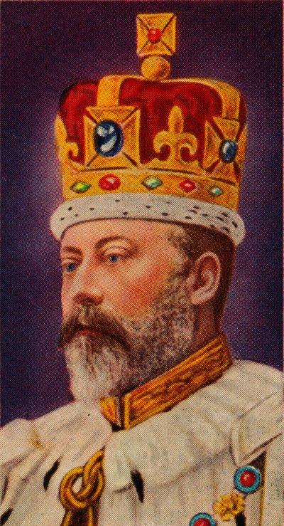 Rey Eduardo VII en su coronación, 1902 de Unbekannt